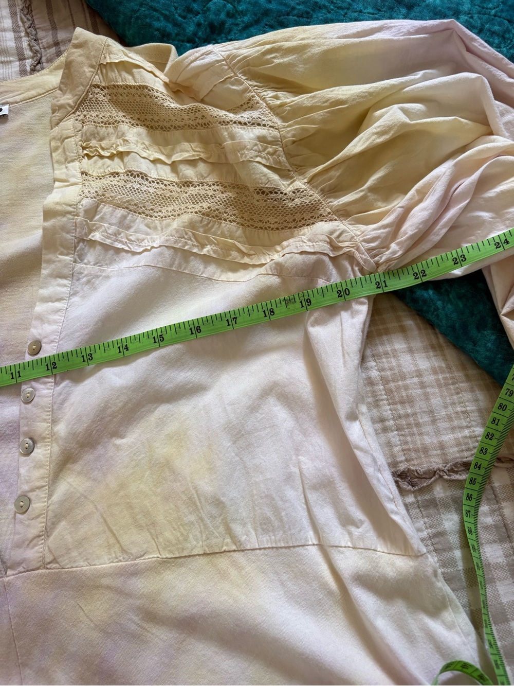 ZARA Tie Dye Romper Puff Sleeves | Size S | Yellow Purple Jumpsuit | Oversized - Picture 8 of 13